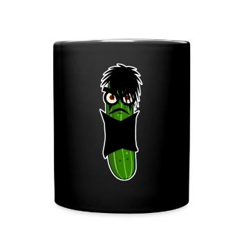 Goth Cucumber Gothic - Tasse einfarbig - Schwarz - Vorne