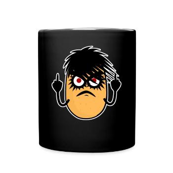 Goth Potato Gothic - Tasse einfarbig - Schwarz - Vorne