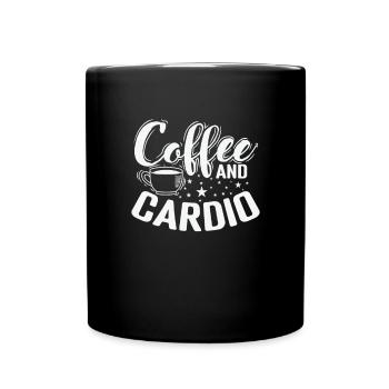 Café et Cardio Caféine Café - Mug uni - noir - Devant