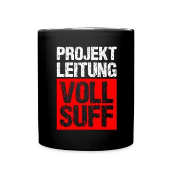Bier Saufen Shirt Damen Herren Feiern Partnerlook - Tasse einfarbig - Schwarz - Vorne
