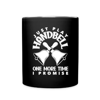 Choral Musical Instrument Hand Bell - Full Colour Mug - black - Front