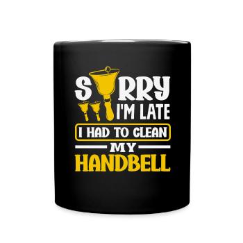 Choral Musical Instrument Hand Bell - Full Colour Mug - black - Front