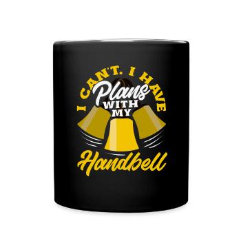 Choral Musical Instrument Hand Bell - Full Colour Mug - black - Front