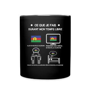 Neukaledonien kostenloses Zeitreise-Geschenk - Tasse einfarbig - Schwarz - Vorne