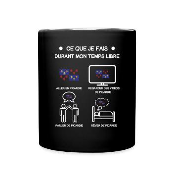 Picardy gift free time travel - Full Colour Mug - black - Front