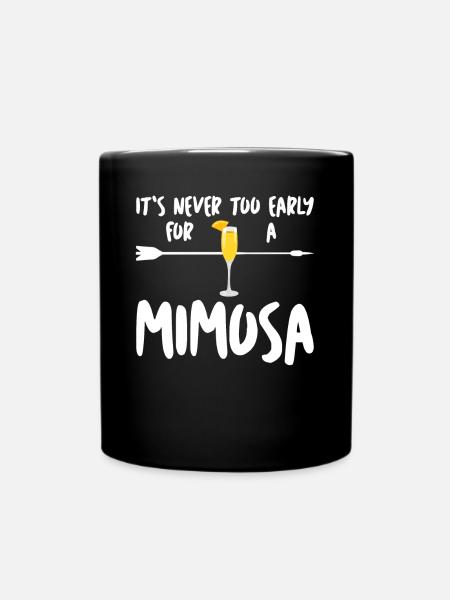 Mimosen Brunch Mimosa - Tasse einfarbig - Schwarz