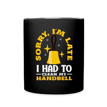 Choral Musical Instrument Hand Bell - Full Colour Mug - black - Front