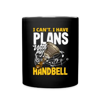Choral Musical Instrument Hand Bell - Full Colour Mug - black - Front