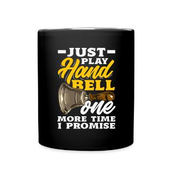 Choral Musical Instrument Hand Bell - Full Colour Mug - black - Front