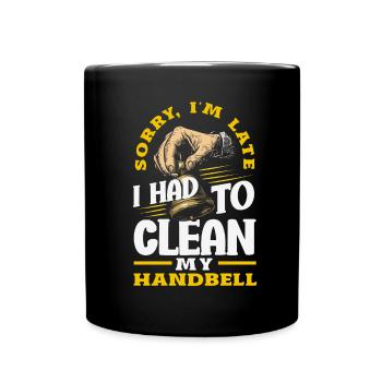 Choral Musical Instrument Hand Bell - Full Colour Mug - black - Front