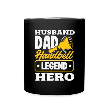 Choral Musical Instrument Hand Bell - Full Colour Mug - black - Front
