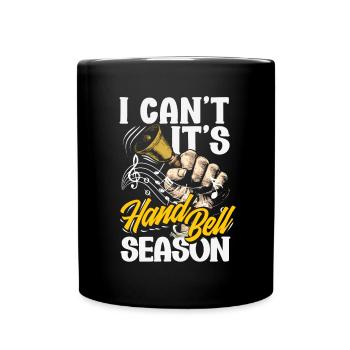 Choral Musical Instrument Hand Bell - Full Colour Mug - black - Front