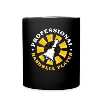 Choral Musical Instrument Hand Bell - Full Colour Mug - black - Front