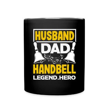 Choral Musical Instrument Hand Bell - Full Colour Mug - black - Front