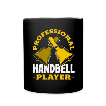 Choral Musical Instrument Hand Bell - Full Colour Mug - black - Front