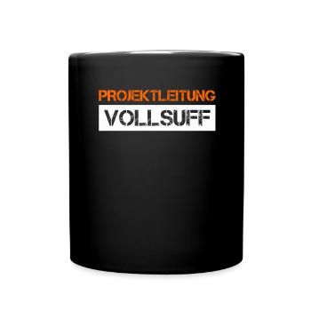 Bier Saufen Shirt Damen Herren Feiern Partnerlook - Tasse einfarbig - Schwarz - Vorne