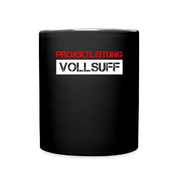 Bier Saufen Shirt Damen Herren Feiern Partnerlook - Tasse einfarbig - Schwarz - Vorne