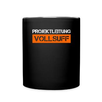 Bier Saufen Shirt Damen Herren Feiern Partnerlook - Tasse einfarbig - Schwarz - Vorne