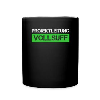 Bier Saufen Shirt Damen Herren Feiern Partnerlook - Tasse einfarbig - Schwarz - Vorne