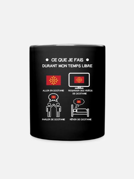 cadeau occitanie temps libre voyage - Mug uni - noir