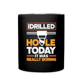 Funny CNC machinist - Full Colour Mug - black - Front