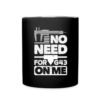 Funny CNC machinist - Full Colour Mug - black - Front