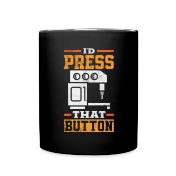 Funny CNC machinist - Full Colour Mug - black - Front