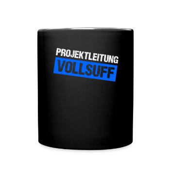 Bier Saufen Shirt Damen Herren Feiern Partnerlook - Tasse einfarbig - Schwarz - Vorne