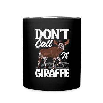 Lustiger Tierpfleger Okapi-liebhaber - Tasse einfarbig - Schwarz - Vorne