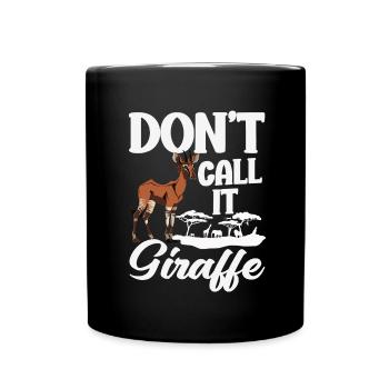 Funny zookeeper okapi lover - Full Colour Mug - black - Front