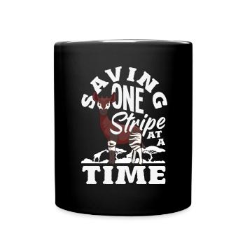 Drôle d’amant d’okapi gardien de zoo - Mug uni - noir - Devant