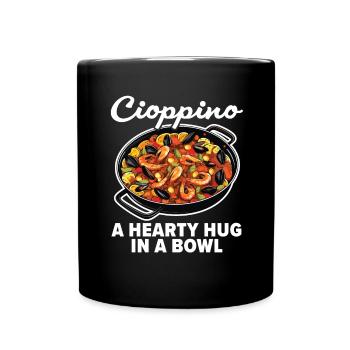 Cioppino Lover Foodie Nourriture Mer Américaine - Mug uni - noir - Devant