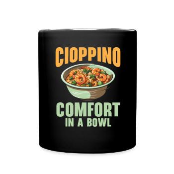 Cioppino Lover Foodie Nourriture Mer Américaine - Mug uni - noir - Devant
