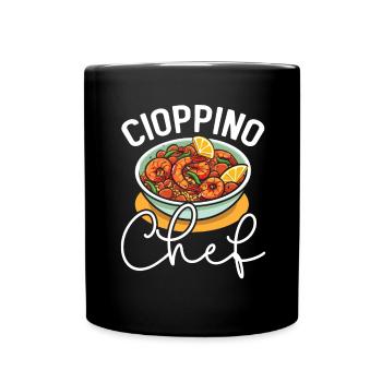 Cioppino Lover Foodie Nourriture Mer Américaine - Mug uni - noir - Devant