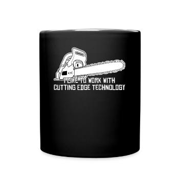 Chainsaw Chain Saw Chainsaws - Full Colour Mug - black - Front
