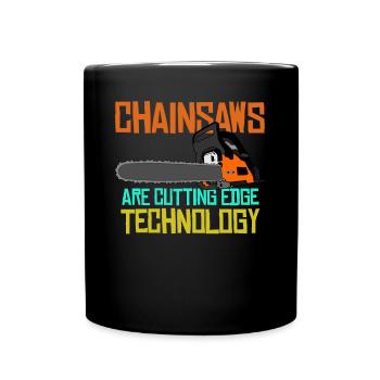 Chainsaws Chain Saw Chainsaw - Full Colour Mug - black - Front