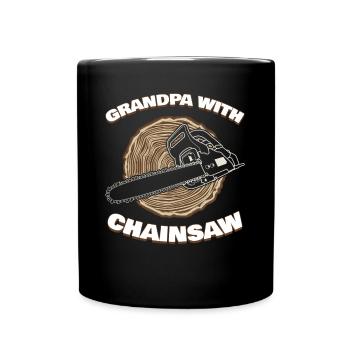 Chainsaws Chainsaw Chain Saw - Full Colour Mug - black - Front