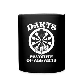 Jeu de fléchettes Jeu de fléchettes Joueur de fléchettes - Mug uni - noir - Devant