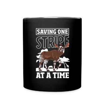 Lustiger Tierpfleger Okapi-liebhaber - Tasse einfarbig - Schwarz - Vorne