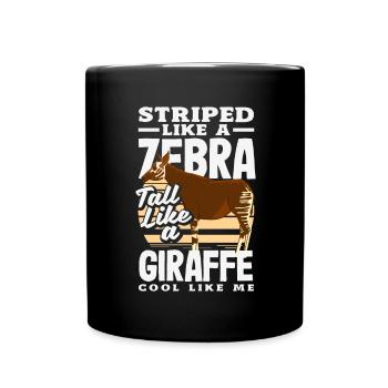 Funny zookeeper okapi lover - Full Colour Mug - black - Front