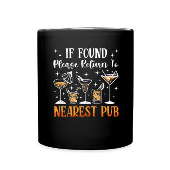 Crawled Pub Crawl Alcohol Drinking - Tasse einfarbig - Schwarz - Vorne