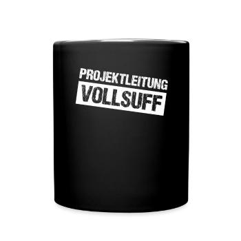 Bier Saufen Shirt Damen Herren Feiern Partnerlook - Tasse einfarbig - Schwarz - Vorne