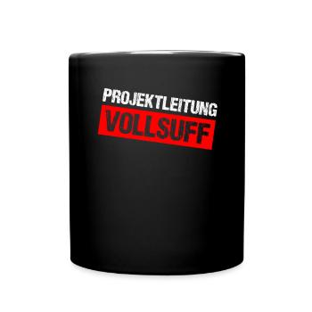 Bier Saufen Shirt Damen Herren Feiern Partnerlook - Tasse einfarbig - Schwarz - Vorne