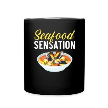 Cioppino Liebhaber Foodie Food Amerikanischer Meer - Tasse einfarbig - Schwarz - Vorne