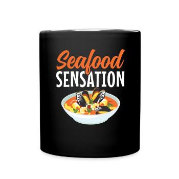 Cioppino Liebhaber Foodie Food Amerikanischer Meer - Tasse einfarbig - Schwarz - Vorne