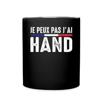 Je Peux Pas J'ai Hand handball Joueur Handballeur - Mug uni - noir - Devant