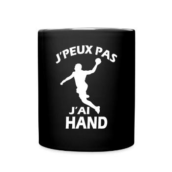 Je Peux Pas J'ai Hand handball Joueur Handballeur - Mug uni - noir - Devant