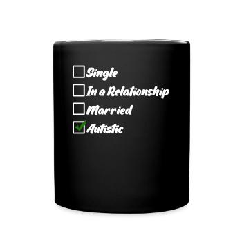Blague Autiste Autisme Autiste - Mug uni - noir - Devant