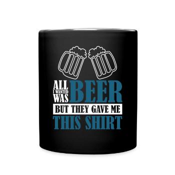 Beer Brewing Home Brewery - Tasse einfarbig - Schwarz - Vorne