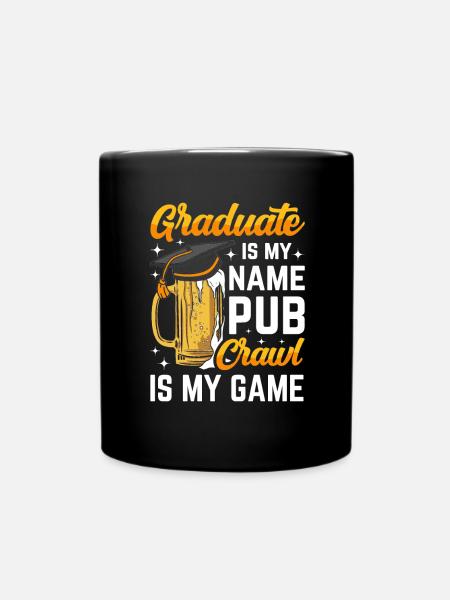 Crawled Pub Crawl Alcohol Drinking - Tasse einfarbig - Schwarz